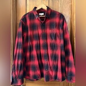 GAP Red and Black Checkered Casual Shirt